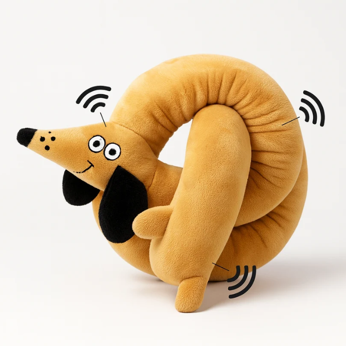 KorvStretch™ – Pipande Korvleksak För Hundar