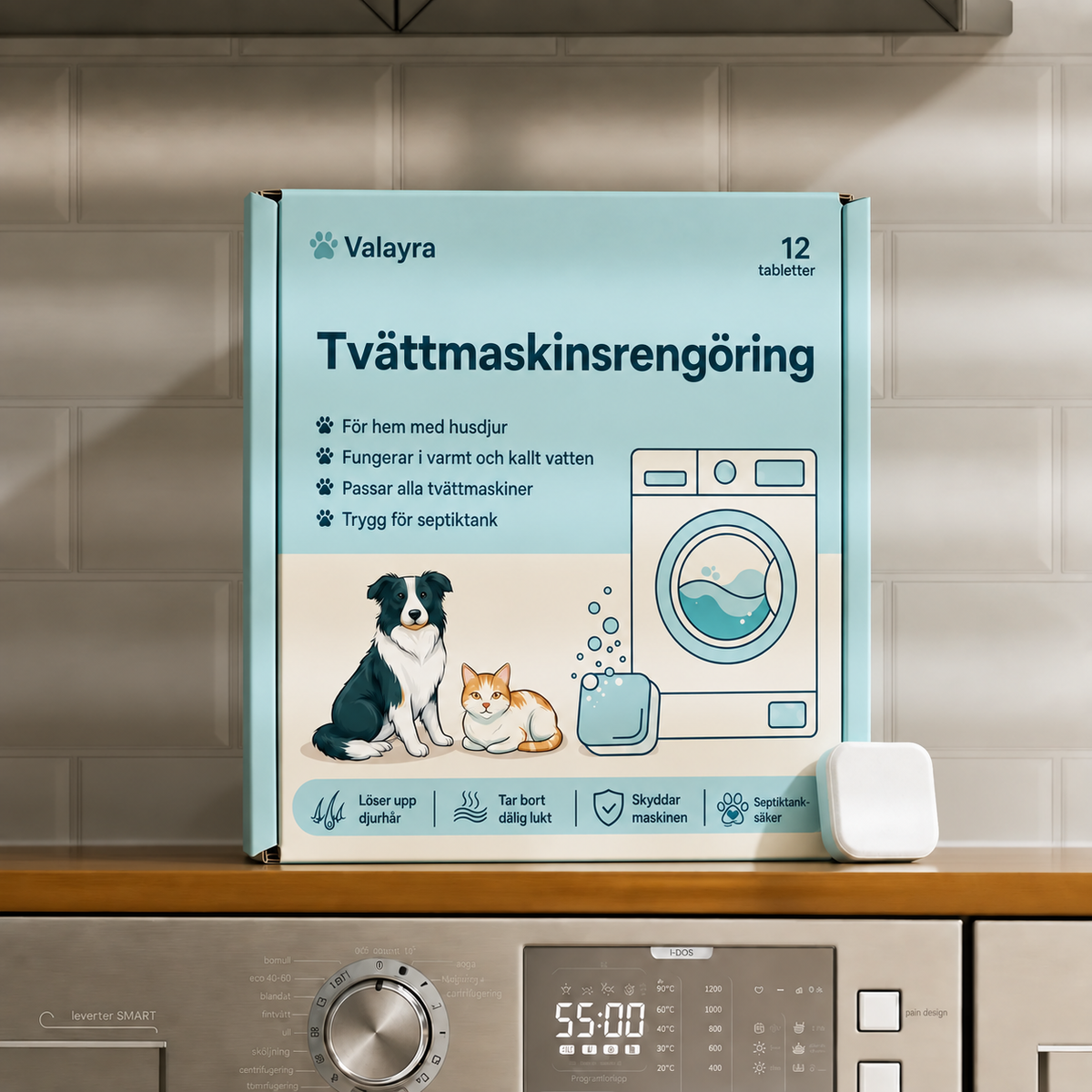 Valayra™ Tvättmaskinsrengöring