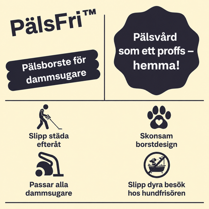 PälsFri™ Pälsvårdsborste För Dammsugare
