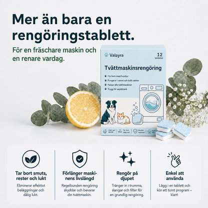 Valayra™ Tvättmaskinsrengöring