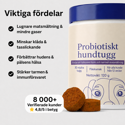 Dagligt Probiotiskt Tuggben – För Tarm - & Matsmältningshälsa
