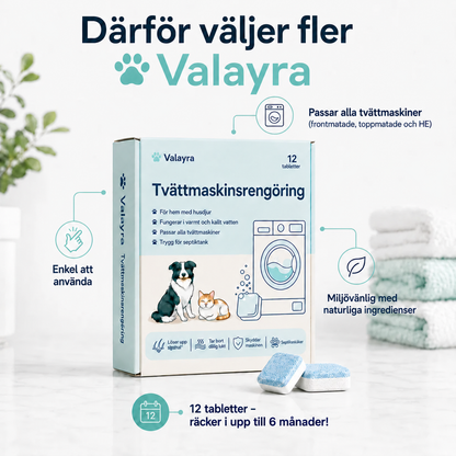 Valayra™ Tvättmaskinsrengöring